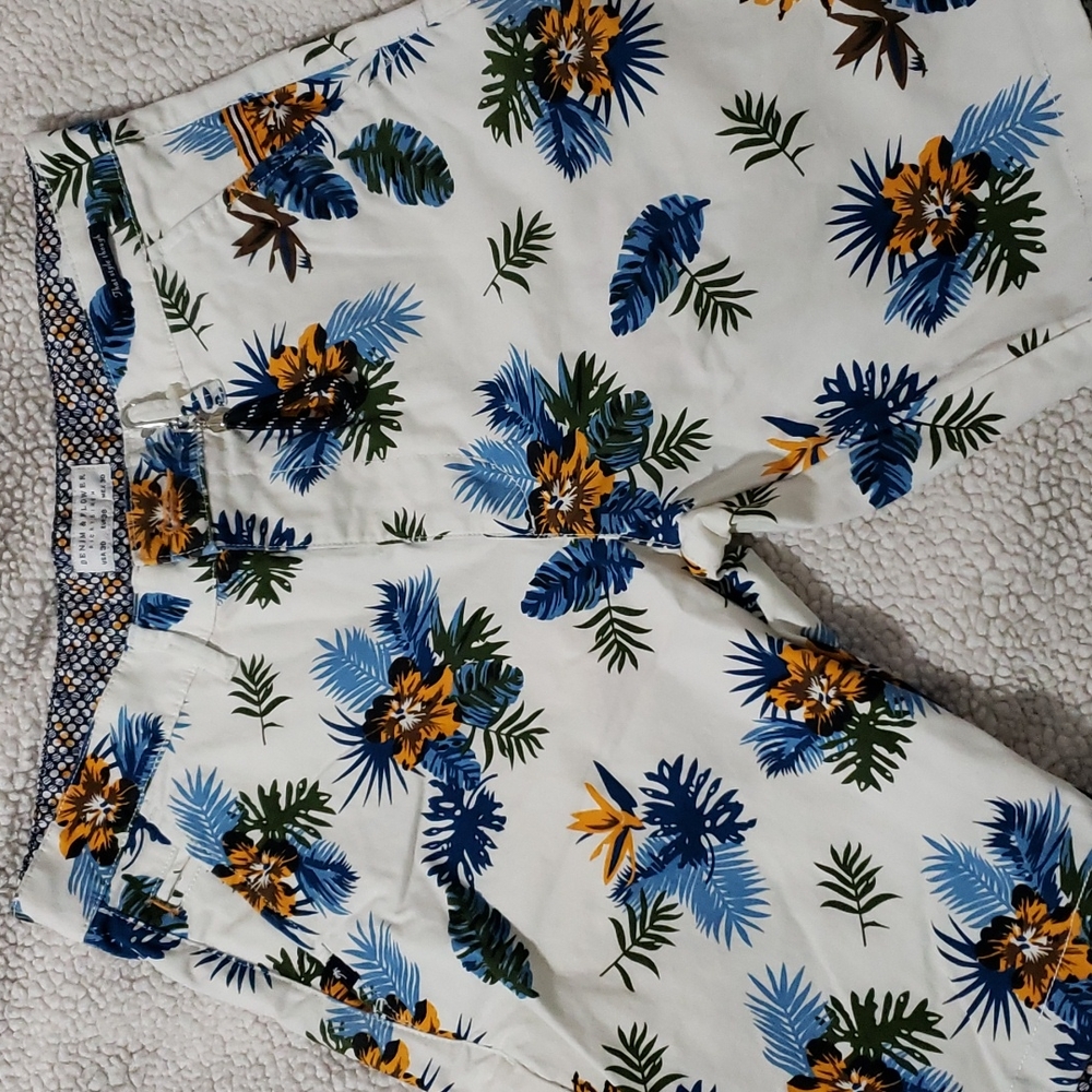 Denim & Flower Shorts